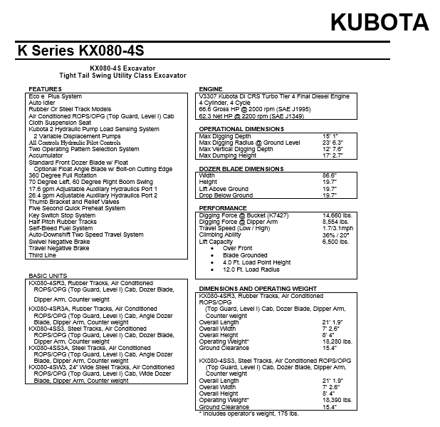 KX080-4S